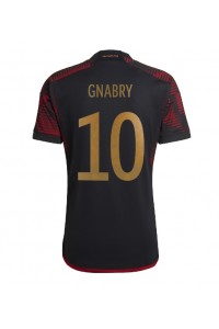Fotbalové Dres Německo Serge Gnabry #10 Venkovní Oblečení MS 2022 Krátký Rukáv